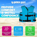 TRC Recreation Super Soft Child Life Jacket USCG Approved Vinyl Coated Foam Swim Vest for Kids Swimming Pool and Beach Gear