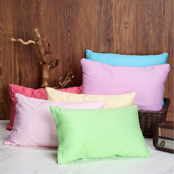 Kigley 12 Pack Mini Pillows for Daycare 9.1 x 13.8'' Small Travel Pillow Bulk Soft Breathable Cotton Pillow for Nap Travel Pet Neck Lumbar Purse Insert (Dark Color)