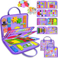 Exorany Busy Board Montessori Toys for Toddler Boy Girl Birthday Gifts, Busy Book Sensory Learning Toys for Toddlers, Toddler Airplane Car Travel Toy Educational Activities