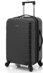 Wrangler Smart Spinner Hardside Luggage, 22-Inch Carry-On, Black