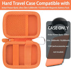 khanka for Anker Nano Magsafe Power Bank Ultra-Slim 5,000Mah & Maggo Power Bank 10K Case,Compatible with Anker A1667/A1665/A1664 Slim Magnetic Charger, Protective Carrying Case Only (Orange)