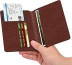 FINTIE Passport Holder, Slim Travel Wallet RFID Blocking Card Case Cover Passport Cover Protector Essentials with Credit Card Slots for Women/Men | Slim, RFID Blocking, Card Case Cover, Essentials, Credit Card Slots