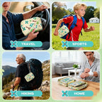 Portable Travel First Aid Kit for Kids and Adults, 143 Pieces All-Purpose Emergency First Aid Kit for Home, Car, Diaper Bag, Survival, Camping, Hiking, and More (Off-White)