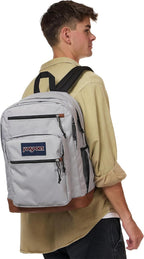 JanSport Cool Backpack with 15-inch Laptop Sleeve, Large Computer Bag Rucksack with 2 Compartments, Ergonomic Straps, Grounded Grey