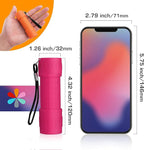 EverBrite 9-LED Flashlight 6-Pack Impact Handheld Torch Assorted Colors with Lanyard 3AAA Battery Included (Hurricane Supplies, Camping, Hiking, Emergency, Hunting)