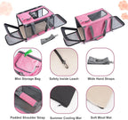GAPZER Pet Carrier for Large and Medium Cats, Soft-Sided Pet Carrier for Big Medium Cats and Puppy Dog Carriers Cat Carriers, Pet Privacy Protection Travel Carrier