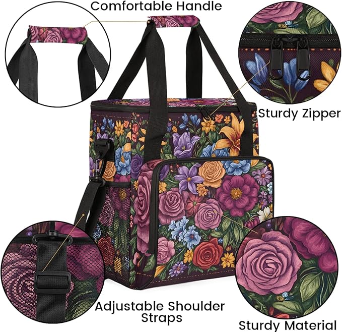 Coffee Maker Travel Bag Compatible with Keurig K-Mini, K-Mini Plus or Other Accessories, Portable Coffee Maker Case with Shoulder Strap for Travel (Bag Only)
