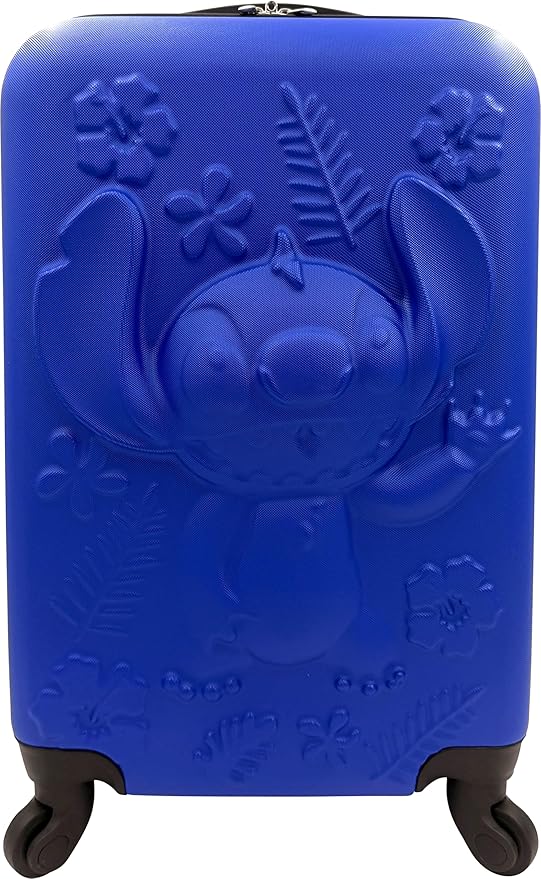 Fast Forward Kids Licensed Hard-Side 21" Spinner Luggage Lightweight Carry-on Suitcase Stitch Embossed