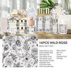 Mother's Day Gifts, Spa Gift Set for Women- Luxury Rose 14 Pcs Bath Set, Home Spa Kit, Christmas Gift for Women, Birthday Gifts