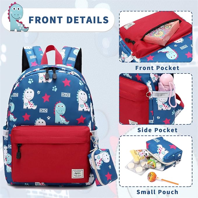 mygreen Toddler Backpack, Kids Backpack for Boys and Girls with Chest Strap | with Chest Strap