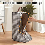 2 Pack Boot Storage Bag, Portable Dust Proof Boot Bags for Cowboy Boots, Shoe Cover Protector Bag for Boots Storage and Organizer Packing, Tall Boot Storage Carry Bag for Travel and Daily Use