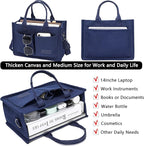 ZHMO Canvas Tote Bag for Women,Women's Bags Crossbody Bags Work Laptop Tote Bag Large Handbags Purse for Travel Nurse Teacher