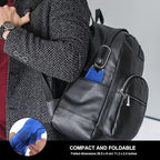 Compact Travel Umbrella for Purse - Flat Handle, Waterproof for Light Rain