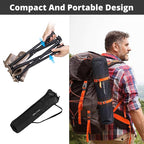 TRIPLE TREE 2 Pack Camping Stool, 13.8 Inch Camouflage Portable Folding Stool for Outdoor Walking Hiking Fishing 400 LBS Capacity with Carry Bag