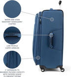 Travelpro Maxlite 5 Softside Expandable Luggage with 4 Spinner Wheels, Lightweight Suitcase, Men and Women, Ensign Blue, Checked-Large 29-Inch
