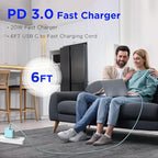 iPhone 17 16 15 Charger Fast Charging,2Pack 20W Apple iPad USB C Wall Chrager Block with 6FT USB C to C Cable for iPhone 17/Pro/Pro Max/17 Air/ 16/16 Pro/16 Pro Max/15/Plus/Pro/Pro Max (Green)