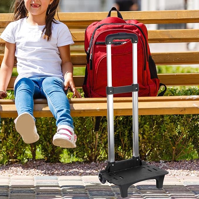 Backpack Trolley 2 Wheels Compact Foldable Hand Cart for Kids