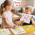 JoyCat Paint with Water Coloring Books for Toddlers, Watercolor Painting Sets for Kids Ages 3-5 4-8, Arts and Crafts Drawing Activities Toy Birthday Gifts for Boys Girls (Numbers)