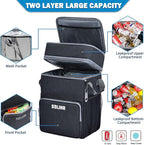 SDLINR 72-Can Large Rolling Cooler, Leakproof Insulated Soft Cooler Bag with Wheels and Handle Collapsible for Beach Camping Patio Travel Outdoor