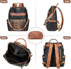 AGLOD Vegan Leather Laptop Backpack for Women 15.6 Inch Work Backpack Purse for Travel College