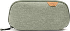 Peak Design Small Tech Pouch, Sage, Electronics Organizer for Travel or Everyday Carry, Origami-Style Storage, Cable Pass-Through, Weatherproof Recycled Nylon, Gear Carry Bag for Men and Women