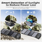 BigBlue 28W Solar Panel Charger with Dual USB-C and USB-A, Portable Solar Phone Charger for Camping, Hiking, Backpacking, Emergency Solar Charger for iPhone, iPad, Samsung Galaxy, Power Bank, GPS etc