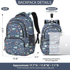 rickyh style School Backpack Travel Bag for Men & Women Lightweight College Back Pack with Laptop Compartmen