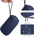 JIAKAI Travel Cable Organizer Electronics Accessories Bag for Charger, Phone, memory card,Travel Gadget Bag-Blue