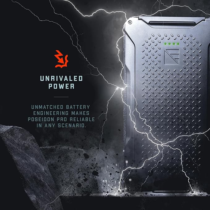 Dark Energy Poseidon Pro Indestructible Portable Charger | 10,000 mAh High Capacity | Fast Charging USB-C and USB-A Ports, Ultra-Durable Armor Flex, IP68 Waterproof, Made for Adventures Off The Grid