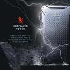 Dark Energy Poseidon Pro Indestructible Portable Charger | 10,000 mAh High Capacity | Fast Charging USB-C and USB-A Ports, Ultra-Durable Armor Flex, IP68 Waterproof, Made for Adventures Off The Grid