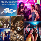 Concert Ear Plugs 2 Pairs, Noise Reduction Music Earplugs for Musicians, DJs, Festival, Raves, Loud Events, Hearing Protection for Adult/Kids 12+, incl Lanyard & Aluminum Case