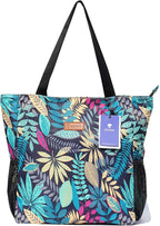 Original Floral Water Resistant Large Tote Bag Shoulder Bag for Gym Beach Travel Daily Bags Upgraded