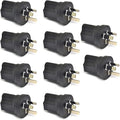 Ceptics Australia, New Zealand, China AS3112 Travel Power Plug Adapter Accepts NEMA 5-15R - ETL Certified - Industrial Grade (IG-16-10PK)