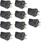 Ceptics Australia, New Zealand, China AS3112 Travel Power Plug Adapter Accepts NEMA 5-15R - ETL Certified - Industrial Grade (IG-16-10PK)