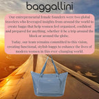 Baggallini Carryall Expandable Lightweight Travel Tote 22" Packable Folding Compact Nylon Washable Weekender w/Luggage Sleeve