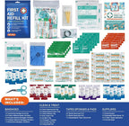 SuccorWare 90 Pieces First Aid Refill Kit - Wound Care Kit Includes Bandages for Home, Travel, Hiking - Portable Replacement Kit for First Aid Medical Supplies（1 Set）