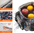 Lifewit Medium Lunch Bag, Insulated Lunch Box, Soft Cooler Cooling Tote for Adult Men Women, Paisley 12-Can (9L)