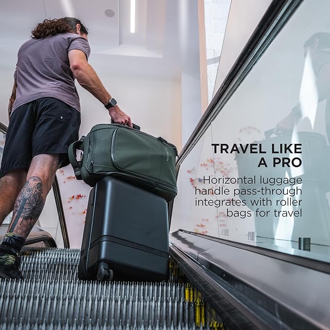 NOMATIC 20L Travel Pack - Mens Travel Backpack - Expandable to 30L - Water Resistant Daypack - TSA-Ready - Lightweight Business Traveling Backpack for Men - 16" Laptop Compartment