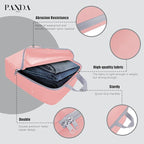 PANDA JOYS 4 Set Compression Packing Cubes Travel - Travel Accessories Expandable Packing Organizers for Carry On - Essentials Luggage Bags - Pink
