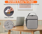 ZM-YOUTOO Lunch Box for Men - Reusable Lunch Bag Men Adult Women- Insulated Small LunchBox (Light Gray)