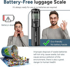 travel inspira Luggage Scale, Travel Essentials, Portable Digital Hanging Baggage Scale for Travel, Suitcase Weight Scale