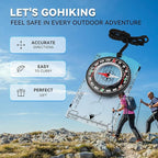 Compass Hiking Survival, Wilderness Survival Compass for Kids- Magnetic Gear Set Navigation Map- Backpacking Camping Hunting Survival