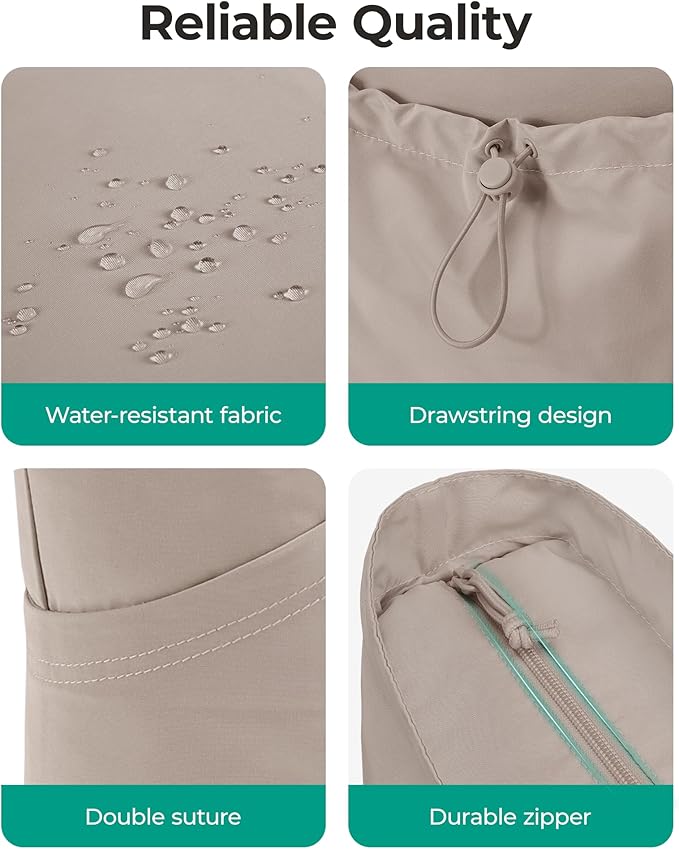 BAGSMART Foldable Tote Bag with Drawstring Bag, Tote Bag Shoulder Bag Top Handle Handbag for Travel, Work, Beach, Gym