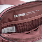 Pander Everywhere Belt Bag for Women, 5 Zipper Pockets Nylon Crossbody Fanny Pack Purse (Dune Pink)