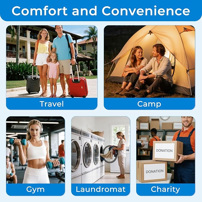 200 Pack Travel Laundry Detergent Bulk, Portable Single Use Liquid Laundry Soap, Verbena Scented, 20ml Mini Individual Pack TSA Approved Travel Size for Traveler, Cruise, Hostel & Camping Essentials