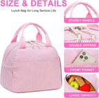 Bluboon Lunch Box for Women Cute Lunch Bag Reusable Insulated Lunch Bags Large Capacity Lunchbox Cooler for Work Picnic or Travel