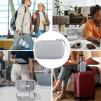 co2CREA Case for Anker Zolo Magnetic Power Bank Wireless Portable Charger, Hard Travel Case Compatible with Anker 5,000mAh / 10,000mAh Magsafe Battery Pack (White Case)
