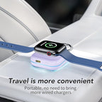 Portable Travel Charger for Apple Watch Series 8,Wireless iWatch Charger 1200mAh Power Bank with Charging Cable, Purse Keychain Smart Chargers for Apple Watch Series 11/10/9/8/7/6/SE/5/4/3/2/1/UItra