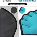 TAGVO Aquatic Gloves for Helping Upper Body Resistance, Webbed Swim Gloves Well Stitching, No Fading, Sizes for Men Women Adult Children Aquatic Fitness Water Resistance Training