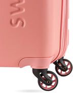 SwissGear 7366 Signature Hardside Expandable Luggage with Spinner Wheels, TSA Lock, Coral Almond, Checked-Medium 23-Inch